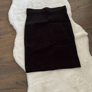 Dalia black textured pencil skirt size 4